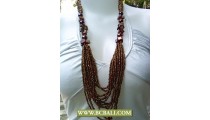 Golden Beaded Layered Necklace